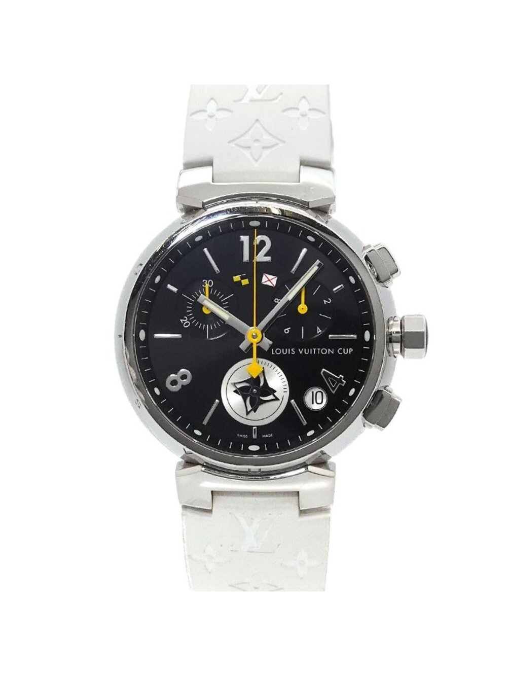 Louis Vuitton Tambour Lovely Cup Watch Chronograph Date Black Quartz